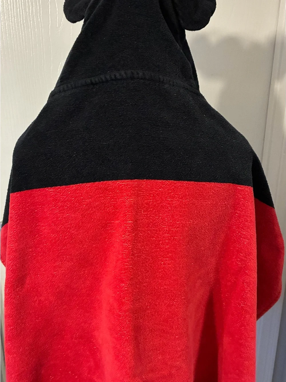 Pottery Barn Mickey Mouse Hooded Towel - Black & Red
